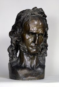 ニコロ・パガニーニの胸像（1784-1840）1830（ブロンズ）